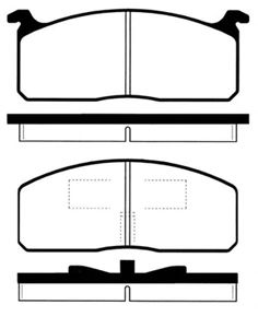 Комплект тормозных колодок, дисковый тормоз IBD-1253