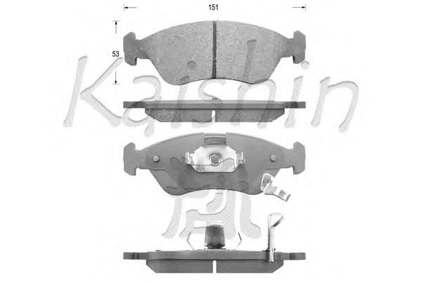 Brake Pad Set, disc brake D10135