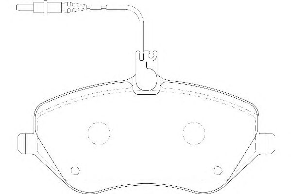 Комплект тормозных колодок, дисковый тормоз WBP24133A