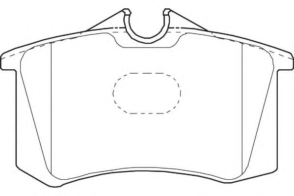 Комплект тормозных колодок, дисковый тормоз WBP20961G