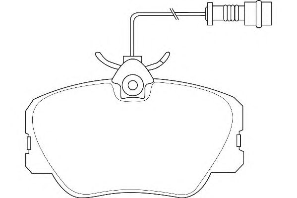 Комплект тормозных колодок, дисковый тормоз WBP20941A