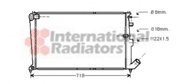 Radiator, engine cooling 09002010