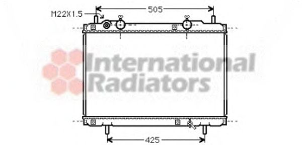 Radiator, engine cooling 17002184