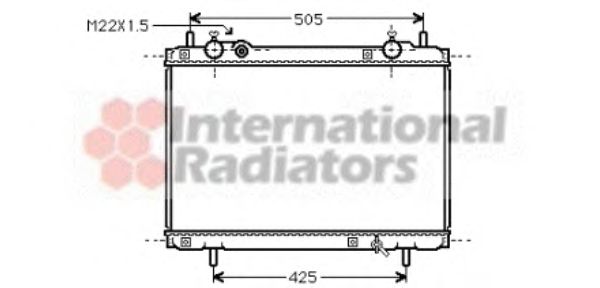 Radiator, engine cooling 17002185