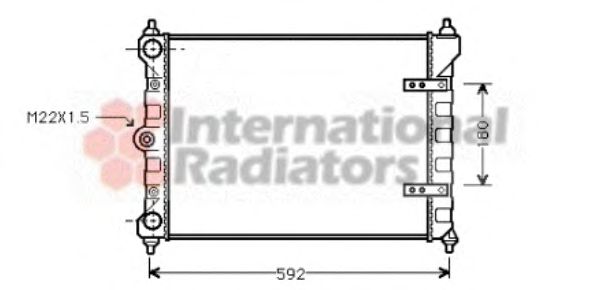 Radiator, engine cooling 58002095