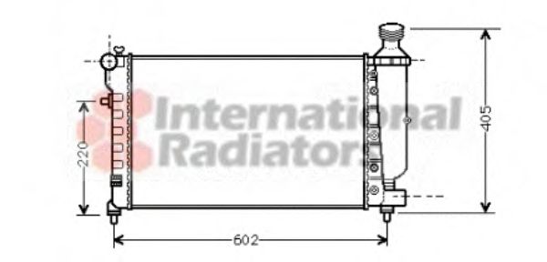 Radiator, engine cooling 09002196