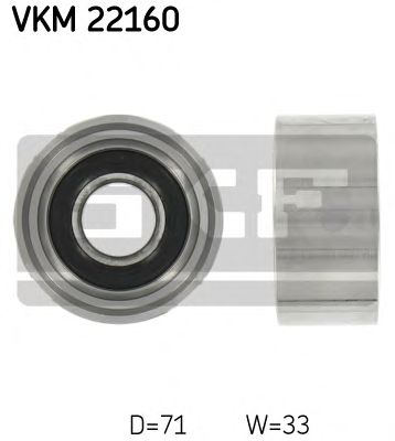 Deflection/Guide Pulley, timing belt VKM 22160