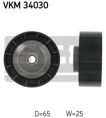 Deflection/Guide Pulley, v-ribbed belt VKM 34030