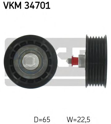 Medløberhjul, multi-V-rem VKM 34701