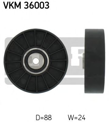 Medløberhjul, multi-V-rem VKM 36003