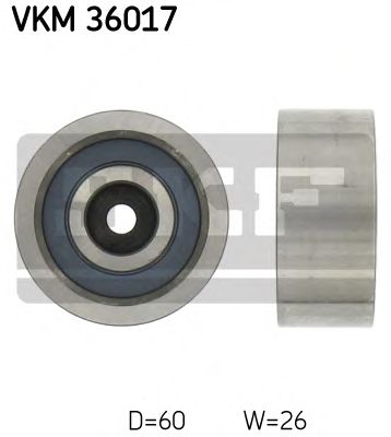 Deflection/Guide Pulley, v-ribbed belt VKM 36017