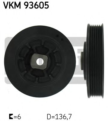 Ременный шкив, коленчатый вал VKM 93605