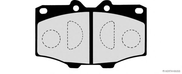Комплект тормозных колодок, дисковый тормоз J3602036