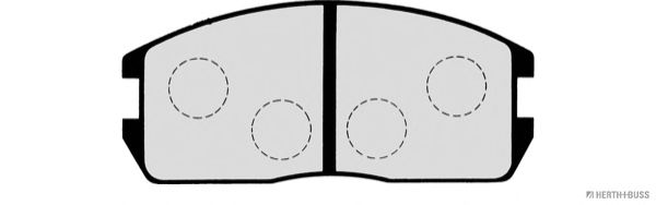 Комплект тормозных колодок, дисковый тормоз J3605024