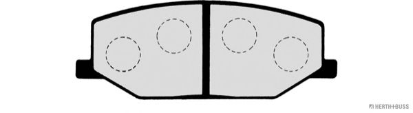 Комплект тормозных колодок, дисковый тормоз J3608003