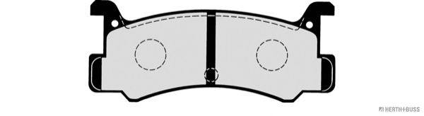 Комплект тормозных колодок, дисковый тормоз J3613003