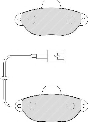 Brake Pad Set, disc brake FDB1944