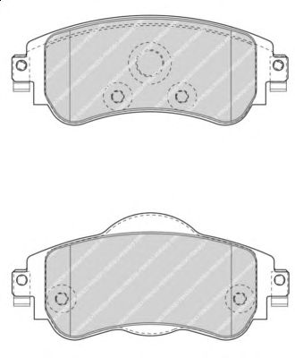 Комплект тормозных колодок, дисковый тормоз FDB4336