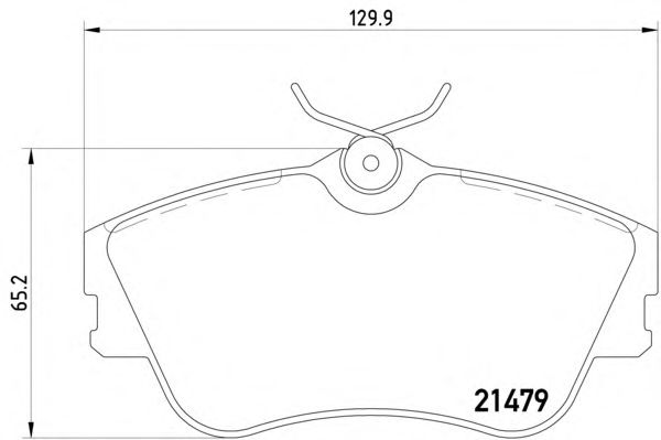 Комплект тормозных колодок, дисковый тормоз MDB1682