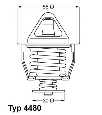 Термостат, охлаждающая жидкость 4480.82D