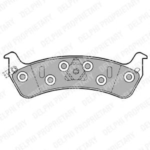 Brake Pad Set, disc brake LP1184
