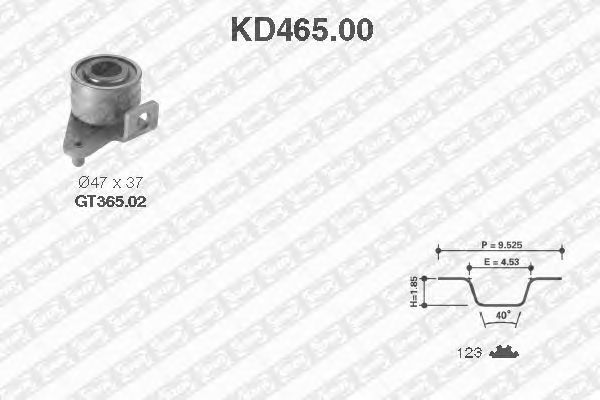 Timing Belt Kit KD465.00