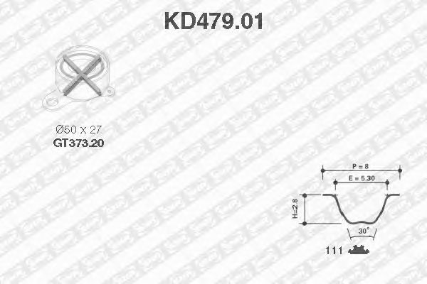 Kit cinghie dentate KD479.01