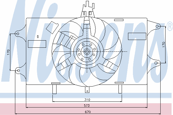 Ventilador, refrigeración del motor 85127