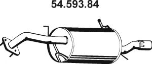 Глушитель выхлопных газов конечный 54.593.84