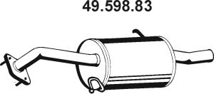 Глушитель выхлопных газов конечный 49.598.83