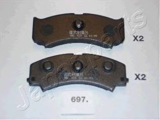 Brake Pad Set, disc brake PA-697AF