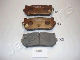 Комплект тормозных колодок, дисковый тормоз PP-K00AF