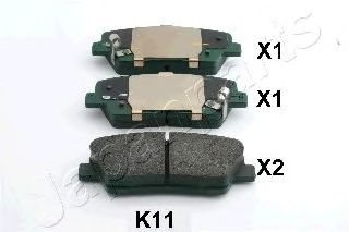 Комплект тормозных колодок, дисковый тормоз PP-K11AF