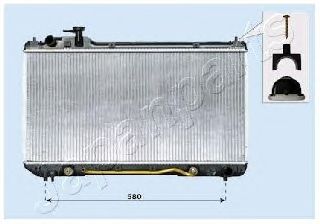 Радиатор, охлаждение двигателя RDA153105