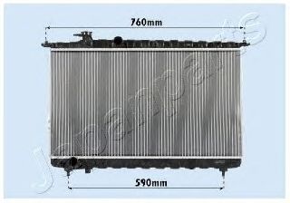 Radiator, engine cooling RDA283095