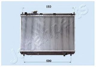 Радиатор, охлаждение двигателя RDA333026