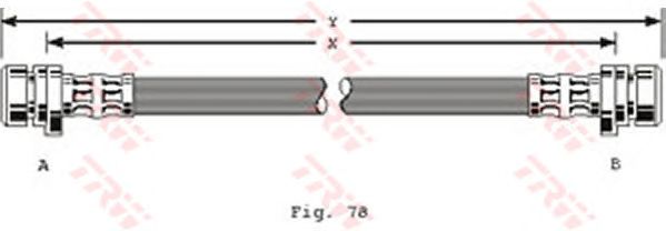 Tubo flexible de frenos PHA182