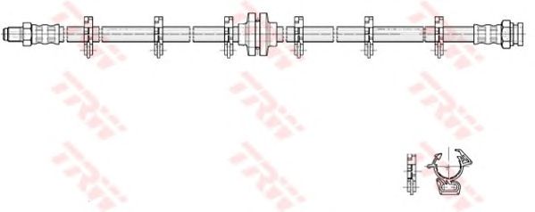 Tubo flexible de frenos PHB223