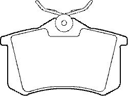 Комплект тормозных колодок, дисковый тормоз BP469
