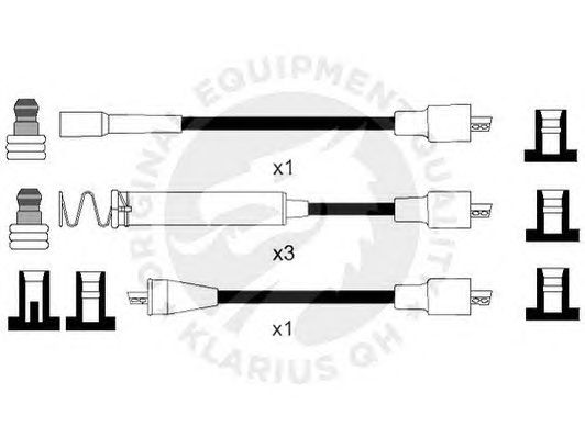 Комплект проводов зажигания XC792