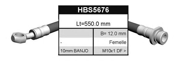 Ελαστικός σωλήνας φρένων BFH5676