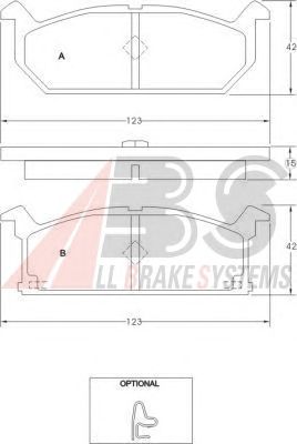 Brake Pad Set, disc brake 36189