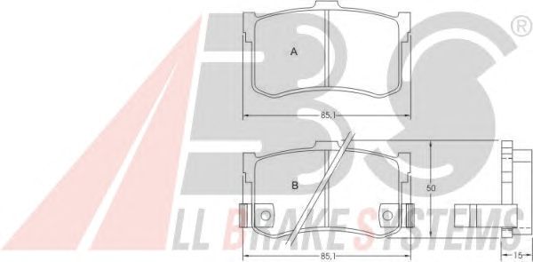 Brake Pad Set, disc brake 36627