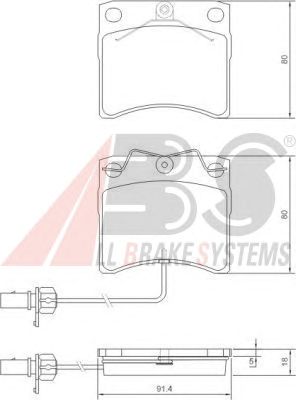Brake Pad Set, disc brake 37144