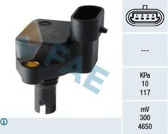 Sensor, intake manifold pressure 15066