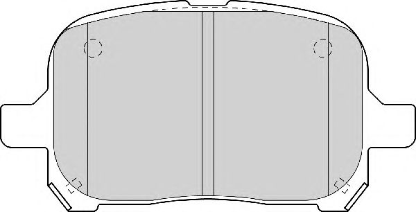 Комплект тормозных колодок, дисковый тормоз FD6973A