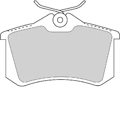 Комплект тормозных колодок, дисковый тормоз FD6940A