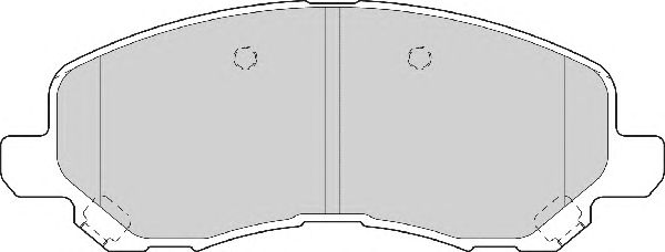 Комплект тормозных колодок, дисковый тормоз FD7066A