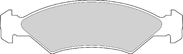Комплект тормозных колодок, дисковый тормоз FD403A