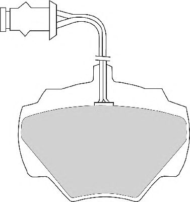 Комплект тормозных колодок, дисковый тормоз FD6138A